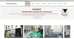 Desktop Screenshot of ordinacijaradojcic.com